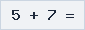 Captcha Mathématique
